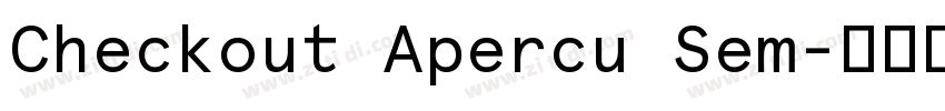 Checkout Apercu Sem字体转换